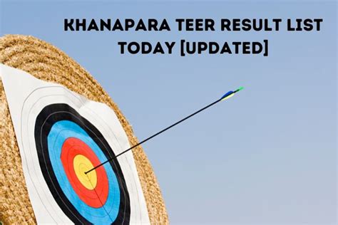 khanapara teer night result list